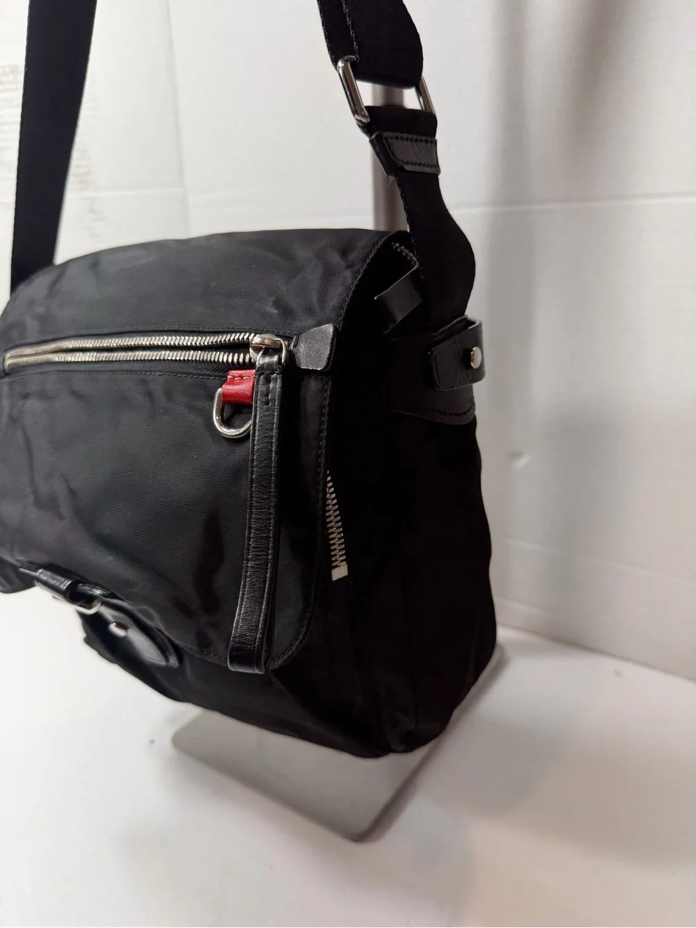 TUMI Black Men's Crossbody Messenger Bag nylon